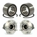 Kugel Front Rear Wheel Bearing And Hub Assembly Kit For 2007-2012 Mazda CX-7 FWD K70-101589